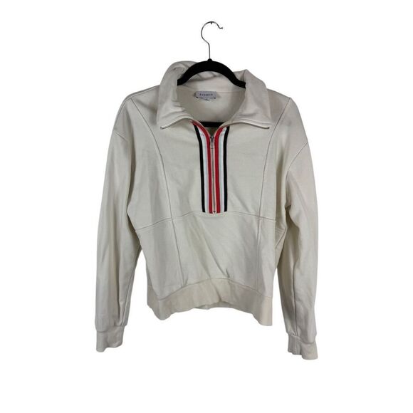 Evereve cream half-zip- size m - Picture 1 of 6